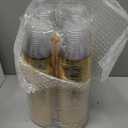 I00000 200 Pack Gold Plastic Cups, 9 Oz Elegant Clear Plastic Cups Gold Rimmed Disposable Wine Glasses Fancy Disposable Party Cup Wedding Cup Drinking Tumblers Cocktail Glasses Perfect for Party