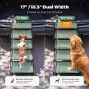 5‑Step Dog Stairs for Car Trunk, 18.5" Wide Foldable Lightweight Pet Stairs