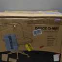 Marsail Armless-Office Desk Chair with Wheels: PU Leather Cross Legged Wide Chair,Comfortable Adjustable Swivel Computer Task Chairs for Home,Office,Make Up,Small Space,Bed Room(Light Beige)