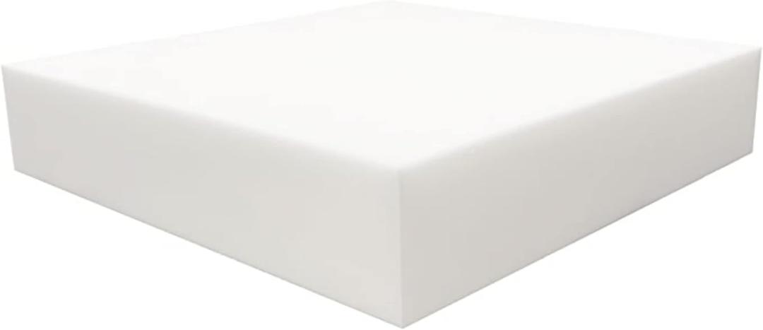 Foamy Foam High Density 6 inch Thick, 24 inch Wide, 24 inch Long Upholstery Foam, Cushion Replacement