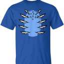 Halloween Costume Blue Tiger Diy Group Matching T-Shirt, Size L