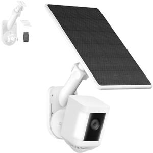 2-in-1 Pole and Wall Mount for Cameras and Solar Panels, Wall Mount Compatible for Ring, Blink, Eufy, Arlo, Wyze, etc Solar Panel and Cam, Universal 1/4 Inch Screw, Adjustable Angle