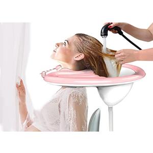 Inflatable Washing Hair Basin,Portable Shampoo Basin, Hair Washing Tray-Medical Shampoo for The Disabled, Pregnant Women, Bedridden and Handicapped, Elderly&Child-Wash While in Wheelchair or Chair at Home
