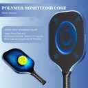 Pickleball Paddles Set of 2 - Graphite Carbon Fiber Pickle Ball Paddle Composite -USAPA Approved Pro Pickle Racket -14mm Lightweight PP Honeycomb Core -Men's and Women's Outdoor Game Gift Set/Blue