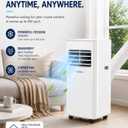 Coolblus 12000 BTU Portable Air Conditioners, 3-in-1 AC Unit Cools Up to 550 Sq.Ft. with Remote Control/Smart Sleep Mode/24Hrs Timer/Window Installation Kit & Filter Cleaning Brush, White-12000BTU