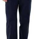 TTZ Men’s Tall Chino Pants 34"/36"/38" Inseam 100% Cotton Casual Work Pantsfor Tall Men Navy, 30W x 36L