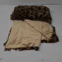 XeGe Luxury Faux Fur Leopard Print Throw, Soft 50x60 Cheetah Print Fluffy Blanket, Shaggy Plush Decorative Couch Throw, Cute Furry Fuzzy Animal Print Blanket for Sofa Bed, Brown