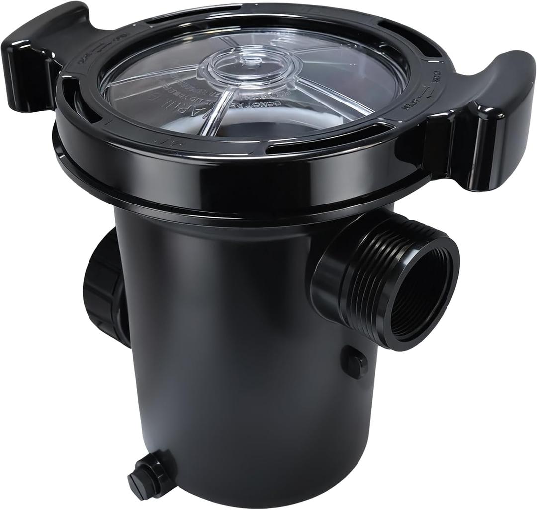 310-6500 Pool Pump Strainer Housing with Lid & Basket Compatible with Waterway Hi-Flo/Hi-Flo II Pumps 310-6500 Pump Housing Designed for Swimming Pool and Spa Pumps