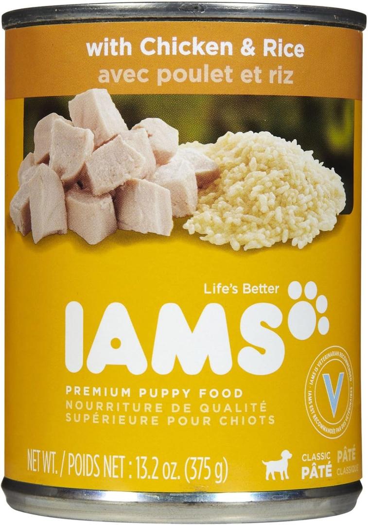 lams ProActive Health Puppy Ground Dinner with Chicken & Rice Premium Puppy Food, 13.2 Oz BBD: 08/17/2027