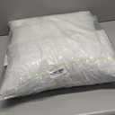 Feathers Down Throw Pillow Inserts 12x20, Set of 2, 100% Organic Cotton Shell, Soft Decorative Lumbar Pillow Insert for Living Room Sofa, Couch, or Bed (White)