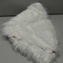 iMucci 60/48/36/30in Thick Wool Fur Tree Skirt Snowy White Plush Velvet Wool-Like Chirstmas Tree Skirt Holiday Party Decoration (30 inch/0.84LB)