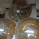 Amber Glass Pendant Lights Kitchen Island Lighting Globe Pendant Light Fixtures Modern Pendant Lighting for Bedroom Living Dining Room Light Fixture (7.87 in, 3 Pack)