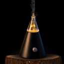 USMLMOOT Babel Tower Aroma Nebulizer - Waterless Essential Oil Diffuser with Wood and Glass, Professional Grade Cold Air Technology, Super Quiet, No Water, No Heat, No Plastic - Original Design