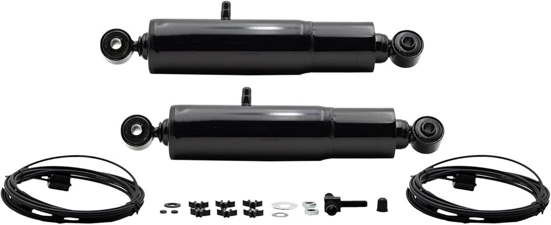 Gabriel 49235 HiJackers Rear Adjustable Air Shock Absorbers Fits Cadillac Escalade; Avalanche, Silverado, Suburban, Tahoe; Dodge Ram; GMC Canyon, Sierra, Yukon; Jeep Gladiator; Nissan TITAN (1 Pair)