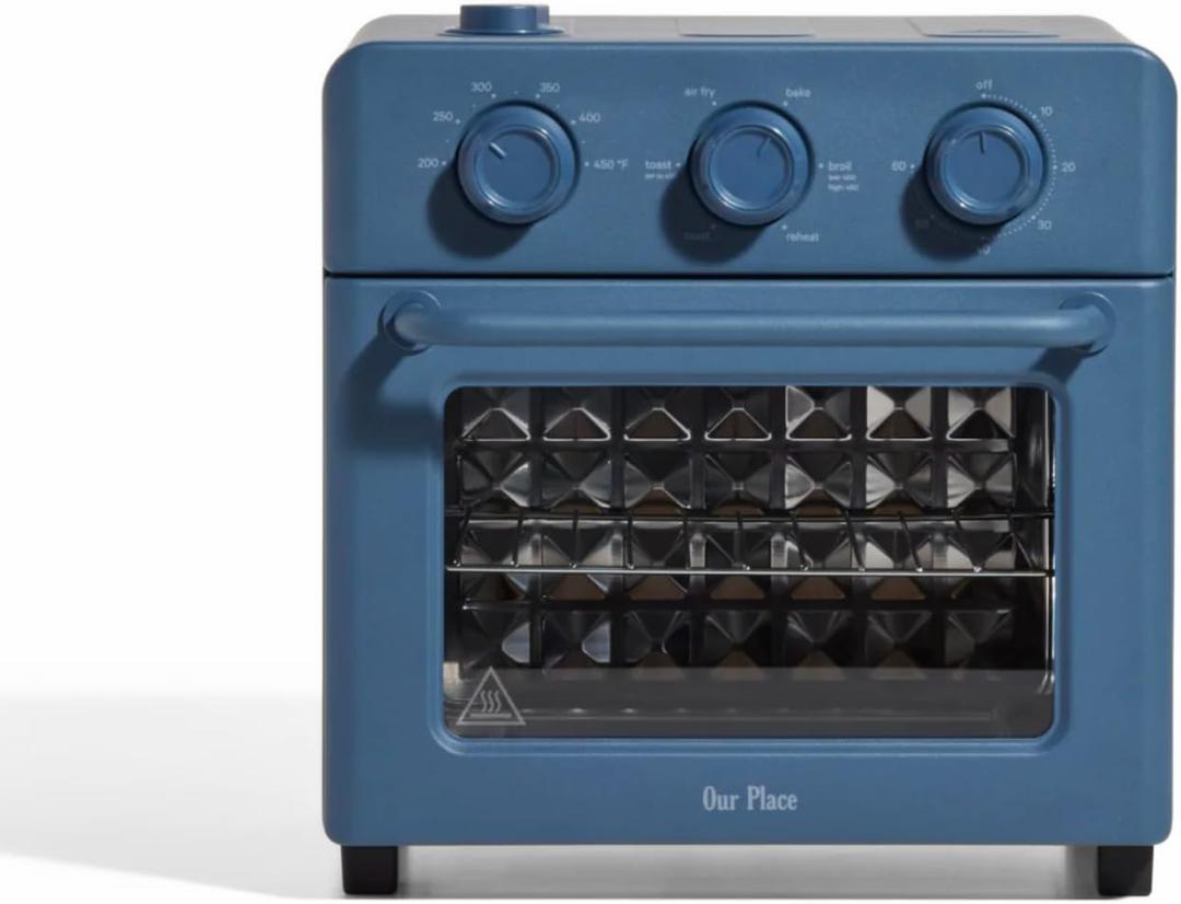 Our Place Wonder Oven | 6-in-1 Air Fryer & Toaster Oven with Steam Infusion | Compact, Countertop Friendly, Fast Preheat, Multifunctional | Air Fry, Toast, Roast, Bake, Reheat & Broil | Blue Salt (12.7 Quarts)