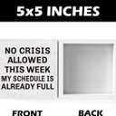 4 x Funny Bosses Day Gifts for Women Men, Boss Gifts for Women Manager Supervisor Leader Lady Famale Male, Funny Office Desk Decor 5 x 5 inch (Crisis01)