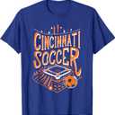 Cincinnati Soccer Cincy Futbol Cool 'Nati Skyline T-Shirt, Size L