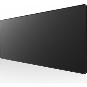 KTRIO Large Gaming Mouse Pad with Stitched Edges, Extended Mousepad with Superior Micro-Weave Cloth, Non-Slip Base, Water Resist Keyboard Pad, Desk Mat for Gamer, Office & Home, 31.5 x 15.7 in, Black