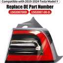 4-PIN Rear Tail Light Assembly Compatible With 2019-2024 Tesla Model Y Rear Passenger Side Brake Outer LED Tail Lamp Replaces# 1502087-00-D