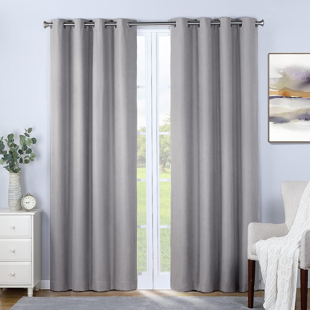Sun BLK Total Blackout Grommet Panel 1Panel 52 in ×63 In