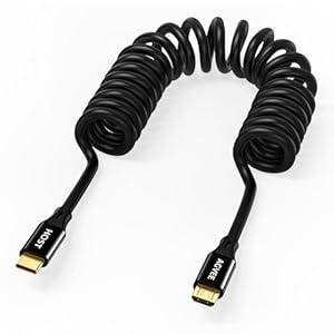 AGVEE 5ft Coiled USB-C to Micro USB Charger Cable [USB-IF Certified] 2A Fast Charging Data Sync Cord for Xbox One PS4 Controller, Kindle, Old Android Phone,