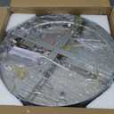 11.8" Crystal Chandeliers Modern Crystal Ceiling Light LED Star Moon Light Semi Flush Mount Chandelier Ceiling Light Fixture for Dining Room Bedroom Hallway (6000K Cool White)