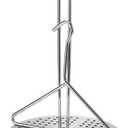 Turkey Chicken Fryer Poultry Rack Set Deep Frying Rack and Handle lifter Hook Stainless Steel Vertical Chicken Roaster Stand, Heavy Duty Aluminum Roasting Drip Pan (Style A)