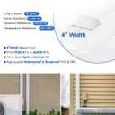 4 Inch Mini Split Line Set Cover, 7.5 Ft PVC & PP Line Cover Set Universal for Mini Split AC & Central AC, White Line Set Cover Kit