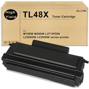 TL48X TL-48X Black Toner Cartridge 1-Pack TL48 TL48X TL-48 TL-48X Toner Cartridge Replacement for Pantum M29DW M15DW L2710FDW L2300DW L2350DW Series Printer(1-Pack)