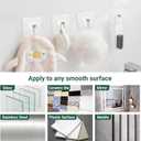 2 x Picture Hangers Without Nails, Adhesive Wall Hooks for Bathroom,Bedroom and OfficePicture Hanging Hooks 13 lbs Load Max 20 Packs