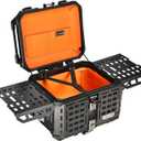 Motorcycle Top Case, 45L Universal Tail Box, Aluminum Luggage Storage Trunk