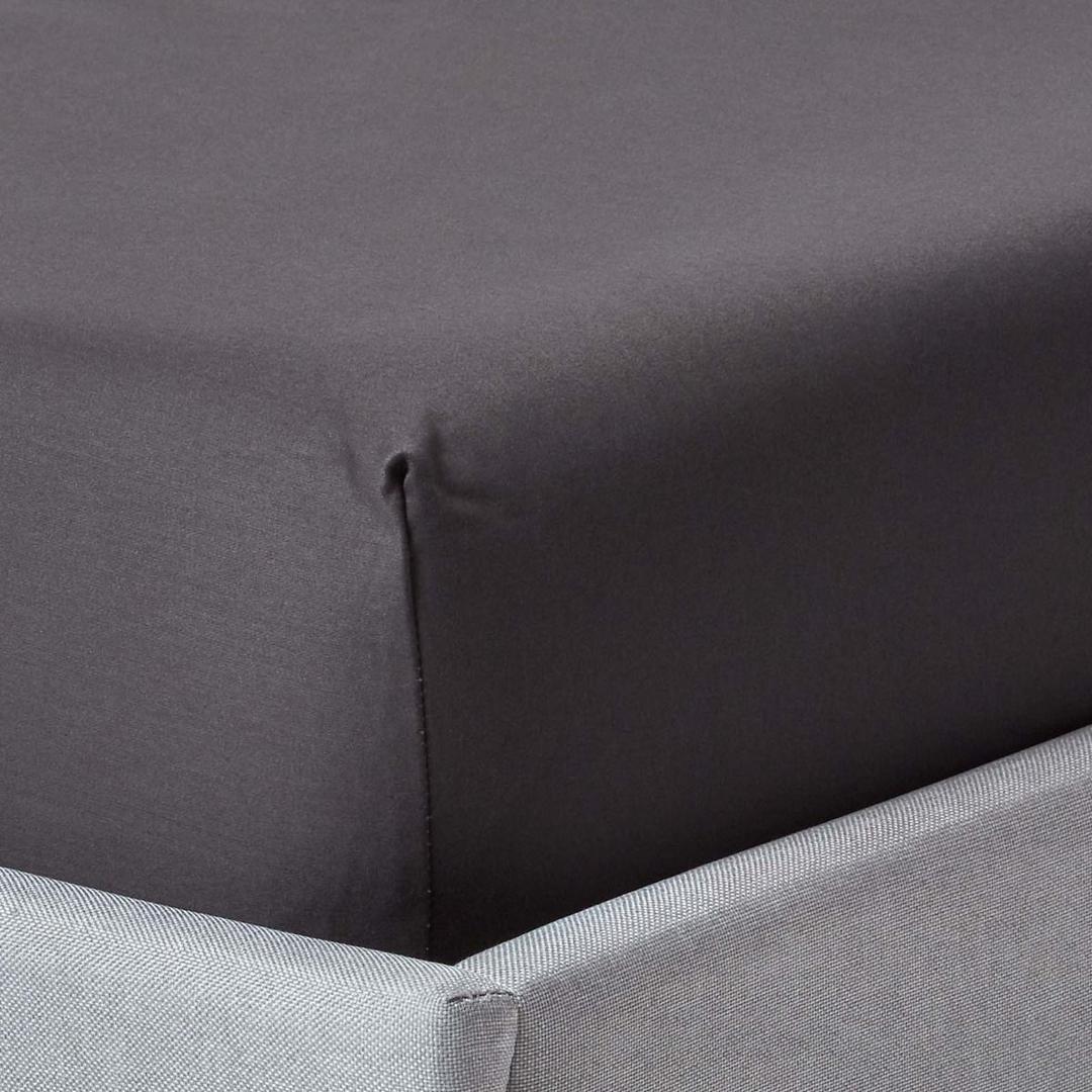 Fitted Sheet, Dark Grey, 54'X74.8"