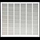 HVAC Premium 32'' x 26'' [Duct Opening] Flat Stamped Steel Return Air Grille - Sidewall and Ceiling - HVAC Vent Duct Cover - White [Outer Dimensions: 33.75''w X 27.75''h]