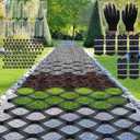 Gravel Grid 120ft X 4ft, 2'' Depth Geogrid Ground Grid for Gravel Driveway