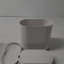 ELPHECO Automatic Motion Sensor Trash Can - 2 Gallon Slimline for Bathroom, Bedroom, Kitchen, Office - White with Gold Trim