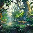 Yeele 20x10ft Fairy Tales Backdrop for Photography Fantasy Fairyland Tropical Virgin Forest Jungle Sunlight Flowers Background Kids Birthday Party Photo Booth Shoot Vinyl Studio Props