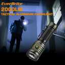 EverBrite 2000LM Rechargeable LED Flashlight, Super Bright Pocket EDC Flashlight with Magnetic Base, 6 Modes & Memory Function, Waterproof Aluminum Flash Light for Camping, Emergency, Power Outage