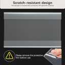 3X5 Inch Clear Acrylic Sign Holder  Reusable Adhesive & Magnetic Strip Included  Peel & Stick Wall/Tabletop Display for Menus, Labels, Signage (10 Pack)