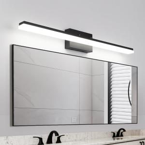 mirrea 36in Modern LED Vanity Light for Bathroom Lighting Dimmable 36w Black Painted (Cold White 5000K)