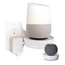 The Easy Outlet Shelf by Mount Genie - Works With All Outlets - 60 Second Install - Hidden Cord Cable Storage - Perfect Google Home Mount, Nest Wifi Mount, for Cameras, Voice Assistants, and More