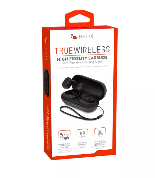 Helix True Wireless Earbuds With Lanyard