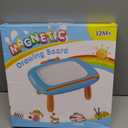 Seimome Magnetic Drawing Board, Toddler Girl Toy for 1-3 Year Old, Doodle Board Pad Learning and Educational Kids Toy for 1 2 3 Year Old Baby Birthday - Mint Blue