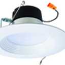HALO LT56 Integrated LED Recessed Ceiling Light Retrofit Trim, 3000K, White, 5 in. and 6 in.