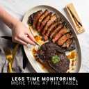 MEATER Plus: Smart Bluetooth Wireless Meat Thermometer Digital | BBQ, Grill, Oven, Smoker, Air Fryer, Kitchen | Perfect for Steak, Chicken, Turkey, and More | Delicious Recipes in App (Honey)