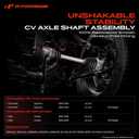 A-Premium Pair (2) Front CV Axle Shaft Assembly Compatible with Chevrolet Equinox & GMC Terrain 2010-2016 L4 2.4L, Driver and Passenger Side, Replace# 15934401, 15934402