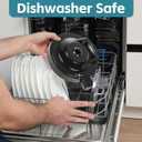 Outer Bowl Lid for Ninja NC500/NC501 Creami Deluxe Series Ice Cream Maker, Reusable Creami Lid Replacement for Ninja Creami Parts, Leak and Splash Proof, Dishwasher Safe (No Paddle)