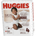 Huggies Size 4 Diapers, Skin Essentials Baby Diapers, Size 4 (22-37 lbs), 25 Count