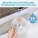 8 Pack Cat Water Fountain Filter Replacement Compatible with Catit, Cat Fountain Filters Compatible with Catit Design Senses Fountain/Flower Fountain/Senses 2.0 / Fresh & Clear Stainless Steel