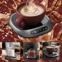 Coffee Mug Warmer Intelligent Control Type, Mug Warmer, Three-Level Controlled Constant Temperature Heating 8H Auto Shutdown Coffee Cup Warmer is Used in Different Scenes Such as Home and Office