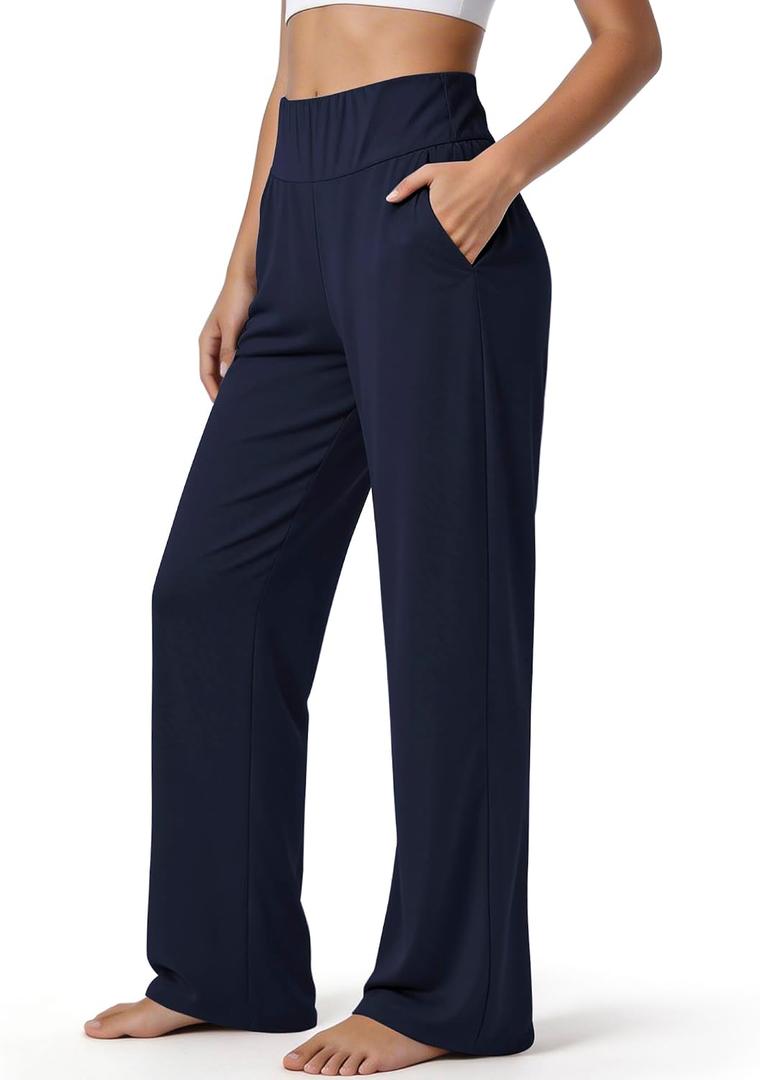 Women's Wide Leg Sweatpants High Waist Soft Athletic Pants, Lightweight Workout Lounge Pants for Yoga Gym Running